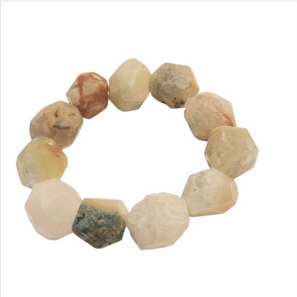 Geniune Handcrafted Gemstone Bracelet - All Natural Gemstones